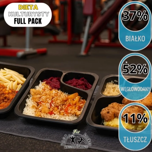 Dieta Kulturysty Full Pack – wysokobiałkowy catering z pełnym urozmaiceniem
