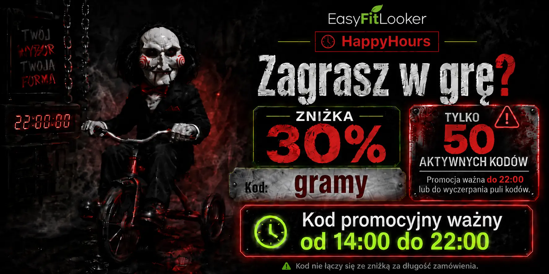 Happy Hours EasyFitLooker – aktualna promocja na catering dietetyczny